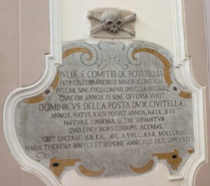Lucera - Chiesa S. Domenico - Lapide Roverelia