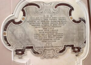 Lucera - Chiesa S. Domenico - Lapide Sac. Granata