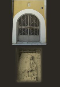 Lucera - Bassorilievo raffigurante San Michele Arcangelo nella piazzetta Don Alessandro De Troia