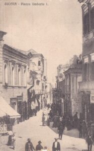 Lucera - Piazza Gramsci (Corso Umberto l) 1919 - Collezione di Armando Testa