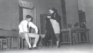 Lucera - Gruppo Teatrale Amici dell'Arte 1971 - 'Don Raffaele il trombone - Una scena con Germano Benincaso e Lina Carratù