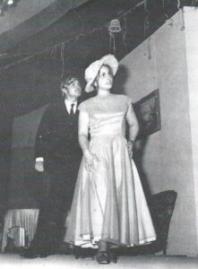 Lucera - Gruppo Teatrale Amici dell'Arte 1971 - 'Virata di bordo' - Una scena con i due protagonisti Germano Benincaso e Lina Carratù