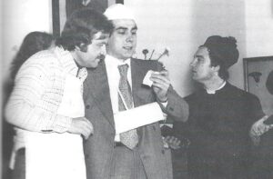 Lucera - Gruppo Teatrale Amici dell'Arte 1978 - 'Non ti pago' - Tre dei protagonisti Lello Spagnuolo, Mauro Mazza e Domenico Tutolo