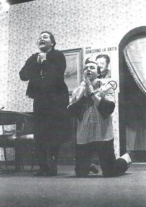 Lucera - Gruppo Teatrale Amici dell'Arte 1982 - 'Natale in casa Cupiello' - Ida Salvatore (Grazzielle) e Arturo Monaco ('Ncurnatille)
