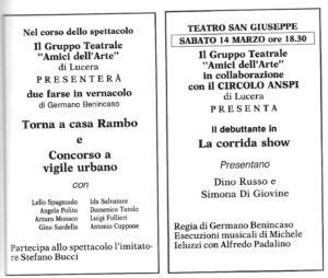 Lucera - Gruppo Teatrale Amici dell'Arte 1986 - Varietà