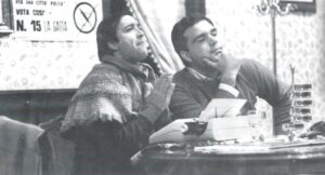 Lucera - Gruppo Teatrale Amici dell'Arte 1987 - 'U diavel e l'acqasant' - Arturo Monaco e Luigi Follieri due dei protagonisti della commedia