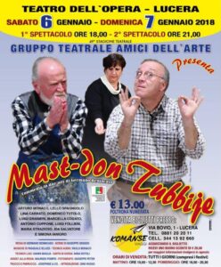 Lucera - Gruppo Teatrale Amici dell'Arte 2018 - Maste don Tubbije