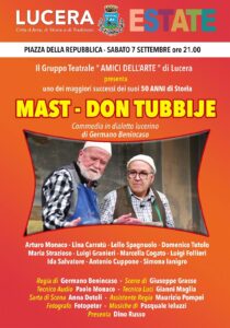 Lucera - Gruppo Teatrale Amici dell'Arte 2019 - Maste don Tubbije