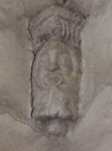 Lucera - Maschera apotropaica nel palazzo Lombardo - Corso Garibaldi