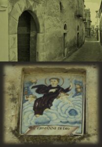 Lucera - Particolare in via Del Buono - L'edificio doveva essere di proprietà della Congregazione ospedaliera dei Fatebenefratelli (convento di S. Maria delle Grazie)