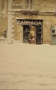 Lucera - Piazza Duomo - Farmacia di Colapietra anni 80