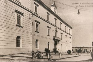 Lucera - Piazza Tribunali - Regio Istituto Tecnico anni 20