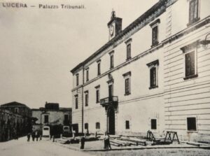 Lucera - Piazza Tribunali - Regio Istituto Tecnico anni 20