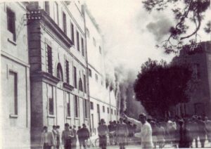 Lucera - Via Napoli - Incendio del Molino Sacco - Foto di Lello Vecchiarino