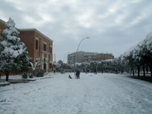 Lucera - Villa comunale 1988 - Foto di Armando Testa