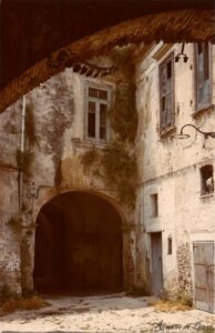 Lucera - Palazzo Candida in via Sorso - La corte (Romano Di Pierro)