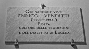 Lucera - Palazzo Venditti - Lapide