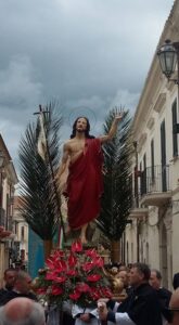 Lucera - Chiesa di Sant'Antonio Abate - Processione di Cristo risorto il giorno di Pasqua