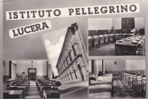 Lucera - Chiesa di San Leonardo e Istituto Pellegrino anni 60