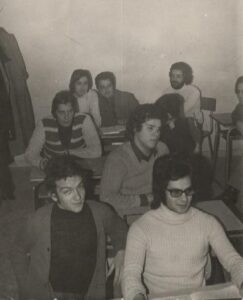 Lucera - Istituto Tecnico Commerciale e per Geometri 1972 - 5a - In 1° piano Michele Losordo, Gerardo Forte dietro Emilio Gaeta in fondo Benvenuto Poili, Lino Prencipe, Leo Di Sant'Agata di Puglia