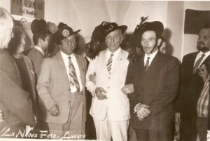 Associazione Bersaglieri di Lucera anni 60 - Visita del Presidente Ass. Naz. Bersaglieri Col. Bonifazi - Savino Romice
