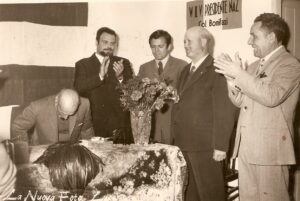 Associazione Bersaglieri di Lucera anni 60 - Visita alla Sezione Bersaglieri del Presidente Nazionale Col. Bers. Bonifazi