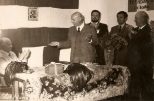 Associazione Bersaglieri di Lucera anni 60 - Visita alla Sezione Bersaglieri del Presidente Nazionale Col. Bers. Bonifazi