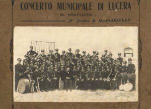 Lucera - Concerto Municipale 1929 - A destra del Direttore il mio bisnonno Antonio (capobanda) -Foto di Gabriele Iliceto