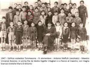 Lucera - Edificio scolastico Tommasone 1947 - IV elementare