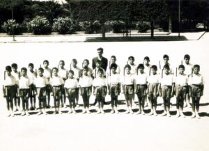 Lucera - Edificio scolastico Tommasone 1953 - Saggio ginnico foto di Giuseppe Tibello