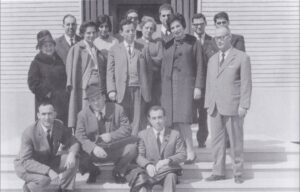 Lucera - Istituto Tecnico Commerciale e per Geometri 1966-67 - Il preeside Matteo La Medicae professori