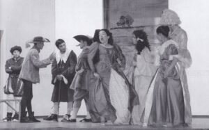 Lucera - Istituto Tecnico Commerciale e per Geometri 2001-02 - Gli alunni del laboratorio teatrale 'Comicittà' nel Falstaff'