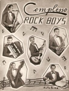 Lucera - ROCK BOYS anni 50 - (da sx in alto) De Marco, Susanna, Barbaro (al centro) Simonetti (destra) Perna Luigi e Perna Mario