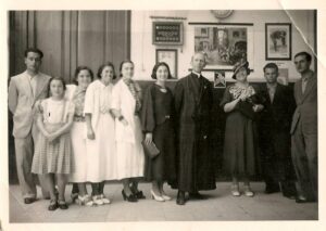 Lucera - Regio Istituto Tecnico anni 30 - Rev. Prof. Cosimo Losurdo(Preside) e Italo Di Pierro.