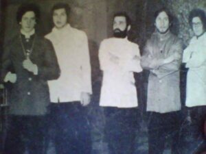 Lucera - THE RIVERS 1966-68 - Da sx Orazio Lepore, Enzo De Peppo,Michelino,Mario Susanna ed Enzo Pitta - Foto di Mario Susanna