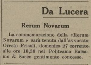 Lucera - Cinema-Teatro Politeama - "Ricostruzione Dauna" 27 maggio 1945 - Foto di Tom Palermo