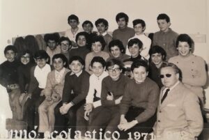Lucera - Scuola media A. Manzoni 1971 - Prof. Mario Rucci - Foto di Mauro de Mauro