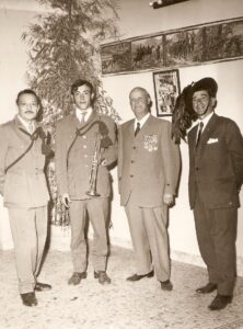 Associazione Bersaglieri di Lucera anni 60 - Iliceto Raffaele, Capobianco Donato, Martella e Bellucci
