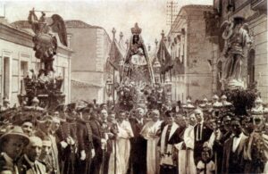 Lucera - Festa patronale 1905 - Processione di Santa Maria Patrona del 16 Agosto