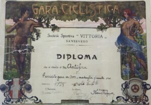 Lucera - Diploma rilasciato A Santo Antifora 1925