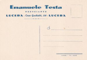 Lucera - Testa Emanuele 1934 - Foto di Armando Testa