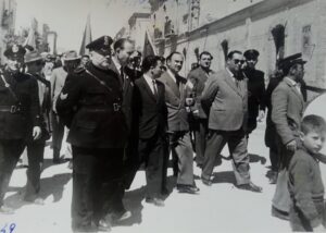Lucera - 1° Maggio 1957 - Brig. Mastromatteo. Livrieri, Papa, Ferrone, Fiscante, Dell'Osso, Vigile Ciccarelli - Foto di Daniele Graziano