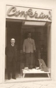 Lucera - Lamorgese Nicola - Negozio di abbigliamento in via Gramsci 36 1958