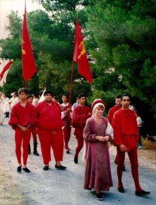 Lucera - Corteo storico 1992 - Porta Troia - Siani Donato, Marco Siani, Antonella Colucci e Testa Giulio