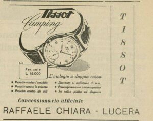 Lucera - Chiara Raffaele - Orologeria -Dal giornale il Saraceno 1951