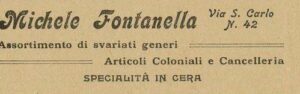 Lucera - Fontanelle Michele - Profumeria - Dal giornale il Saraceno 1925 - Foto di Antonio Iliceto