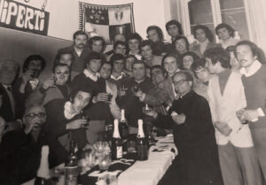 Lucera - Juventus Club 1973 con Cuccureddu, PiloniI e Mastropasqua, il presidente Eleuterio Pilla e don Eduardo Di Giovine