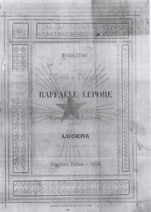 Lucera - Lepore Raffaele - Stabilimento industriale -Catalogo di prodotti attività fondata nel 1886 - Foto di Mario Lepore