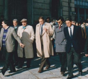 Lucera - Luciano Lama dopo la visita della cella di Di Vittorio nel carcere di Lucera - Foto di Vincenzo Di Siena