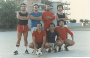 Lucera - Squadra di calcetto - Opera S. Giuseppe - Antonio Catalano, Gaetano Vacca, Antonio Bianco, Carlo Festa, Pasquale Trivisonne, Michele Colucci, Elio - Foto di Raffaele De Vivo